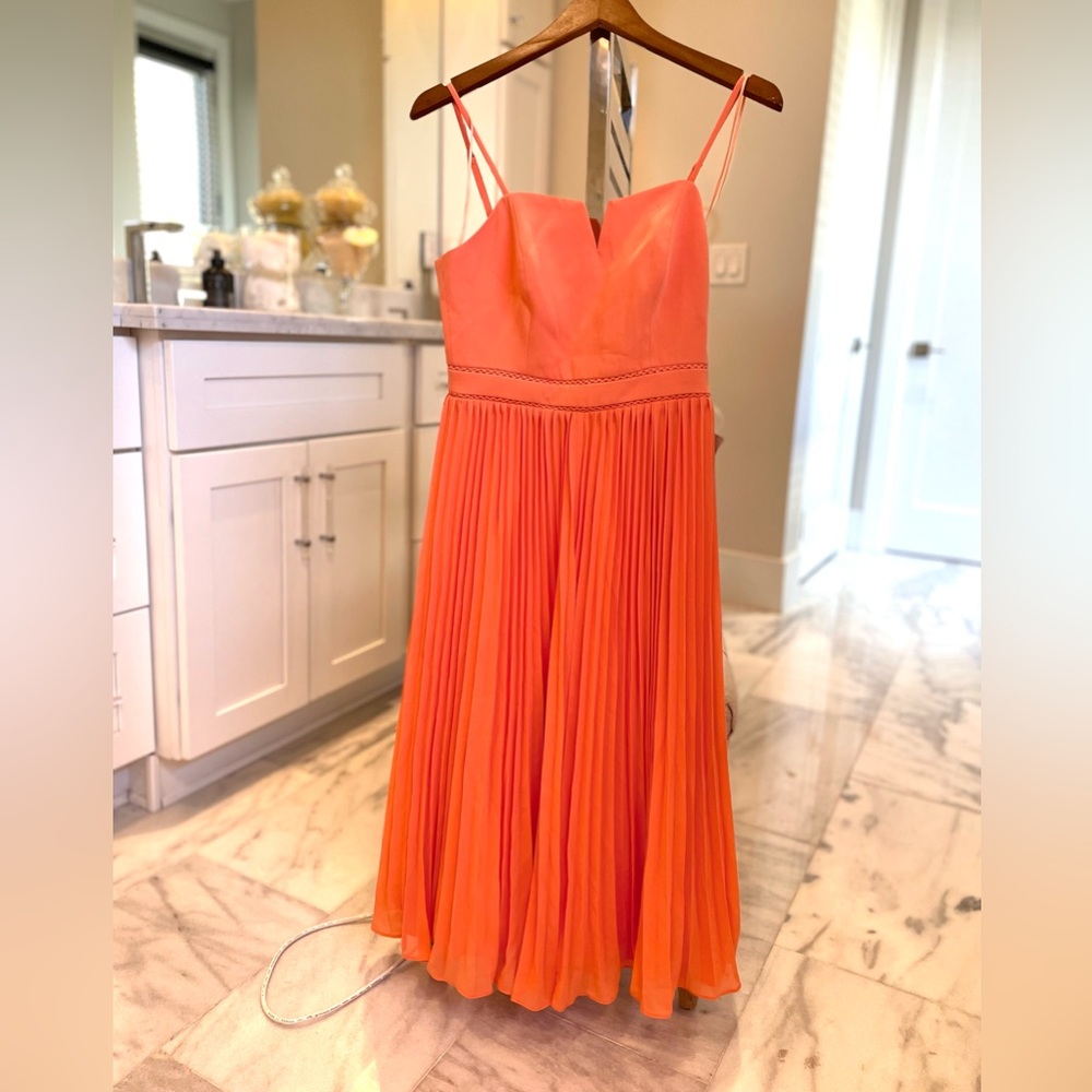 Adelyn rae bright orange dress